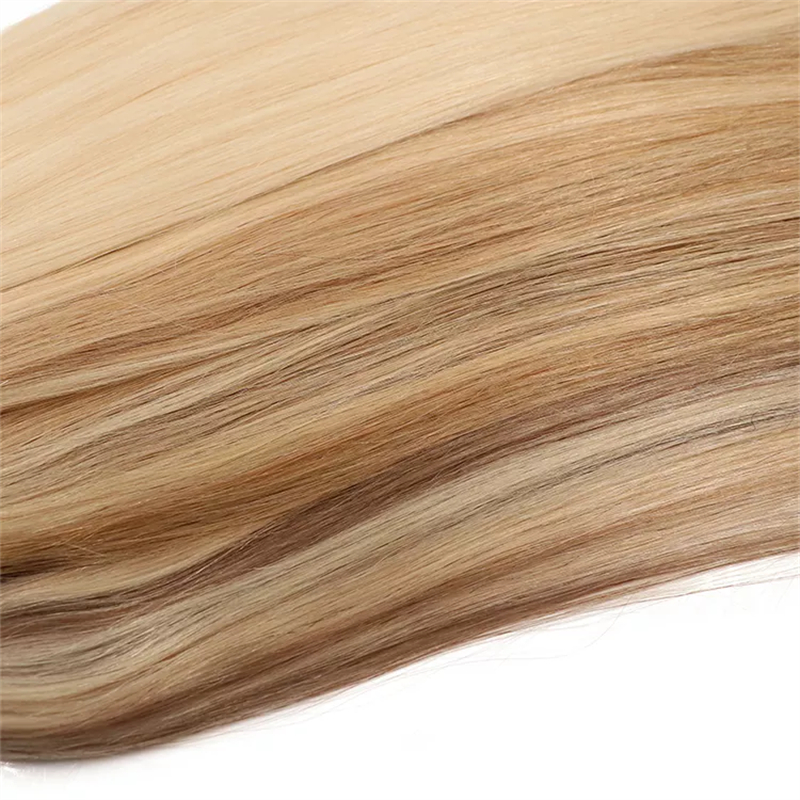 Thick End Soft Flat Weft Unprocessed Cuticle Aligned Virgin Hair Flat Weft Hair Extensions